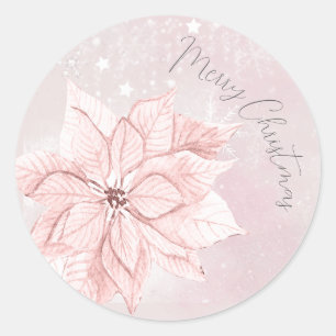 Adesivo aquarela Natal Flower aniversação