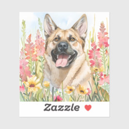 Adesivo Aquarela Norwegian Elkhound
