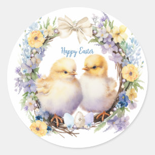 Adesivo Aquarela Ovo de Páscoa Personalizado