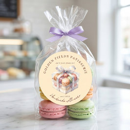 Adesivo Aquarela Pastel Macaron Patisseria Padaria