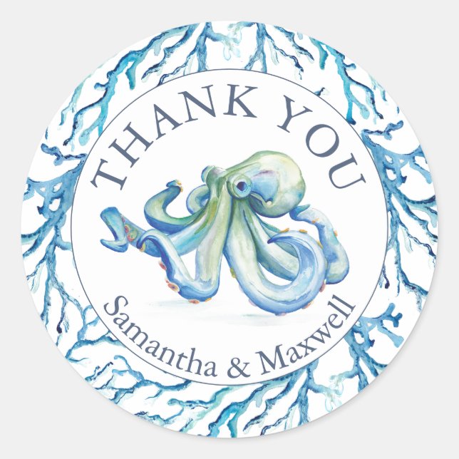 Adesivo Aquarela Sob O Mar (Frente)