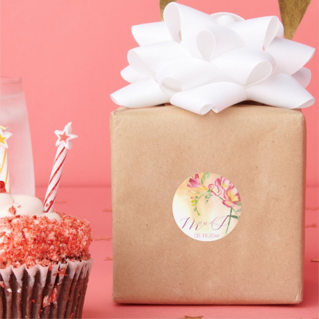 Adesivo Aquarela Tropical Freesia (Festa)