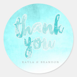 Adesivo Aquarela - Vinhetas de Casamento - Teal | EDDINHAS