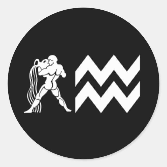 Adesivo Aquário com Símbolo (Frente)