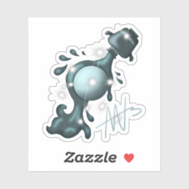 Adesivo Aquário Cósmico Urano Zodiac