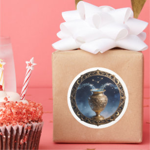 Adesivo Aquário Zodíaco Portador de Água