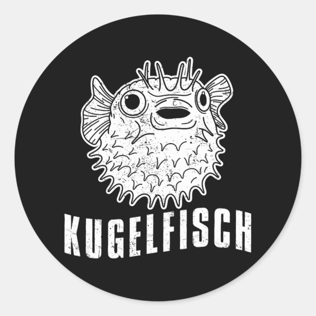 Adesivo Aquários de balões oceanos peixes-pufe (Frente)