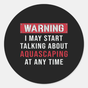 Adesivo Aquarista Aviso Aquascapim Aquário Aquário Aquá