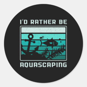 Adesivo Aquarista Eu Preferencialmente Aquascaping Retro A