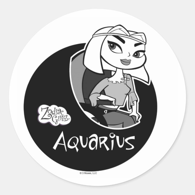 Adesivo Aquarius Stickers (Frente)