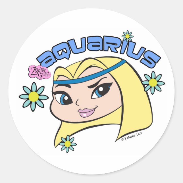 Adesivo Aquarius Stickers (Frente)