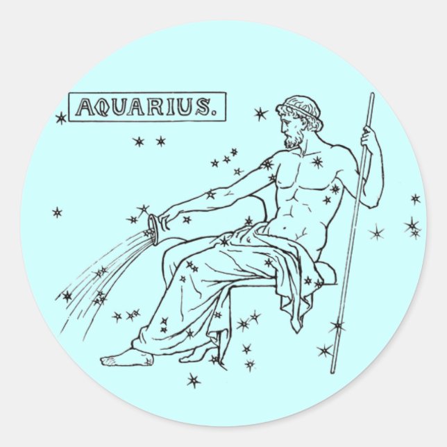 Adesivo Aquarius Stickr (Frente)
