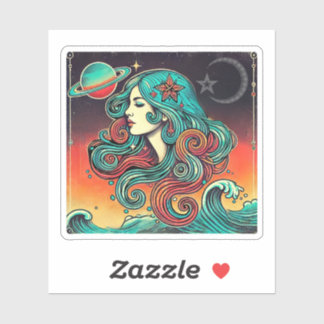 Adesivo Aquarius Zodiac Sticker Design