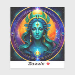 Adesivo Aquarius Zodiac Stickers, Celestial Zodiac
