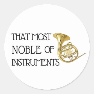 Adesivo Aquele mais nobre dos instrumentos - Corno Francês