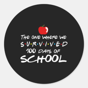 Adesivo Aquele Onde Sobrevivemos 100 Dias De Ensino Escola