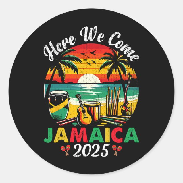 Adesivo Aqui Chegamos Jamaica 2025, Girls Trip Family Summ (Frente)