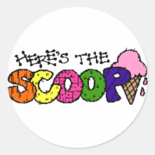 Adesivo Aqui está o Scoop Stickers
