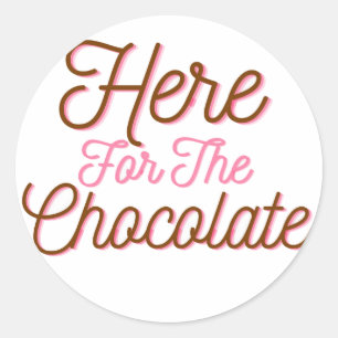 Adesivo Aqui para o Chocolate