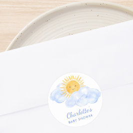 Adesivo Aqui vem o Chá de fraldas do Filho