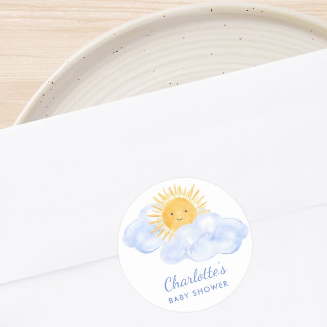 Adesivo Aqui vem o Chá de fraldas do Filho (Criador carregado)