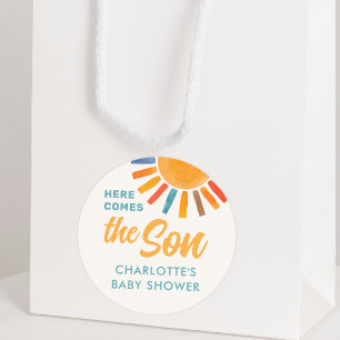 Adesivo Aqui Vem O Chá de fraldas Filho