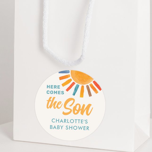 Adesivo Aqui Vem O Chá de fraldas Filho (Criador carregado)