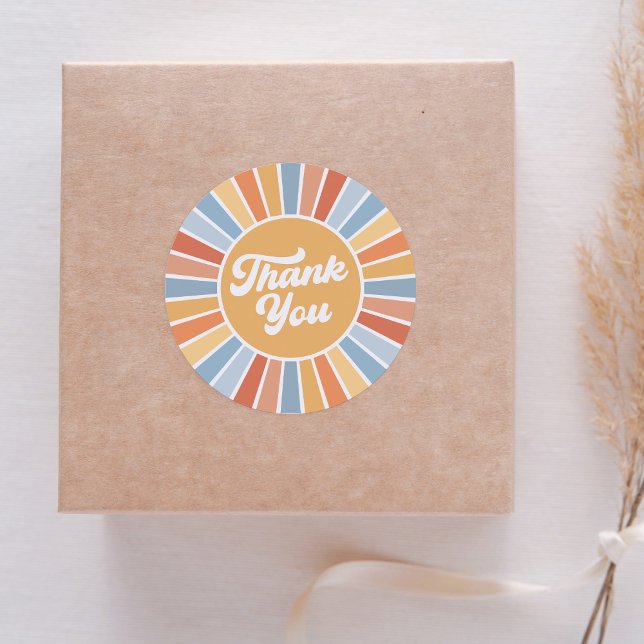 Adesivo Aqui vem o Chá de fraldas Filho Retro Sunshine Boy (Criador carregado)