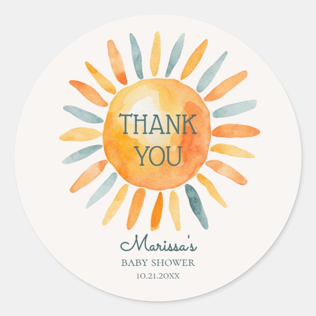 Adesivo Aqui vem o Chá do Filho Menino (Frente)