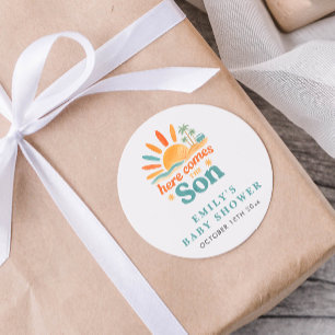 Adesivo Aqui Vem O Chá Filho Summer Baby Boy