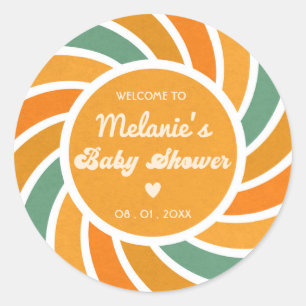 Adesivo Aqui Vem O Filho Da Sunshine Groovy Cute Retro