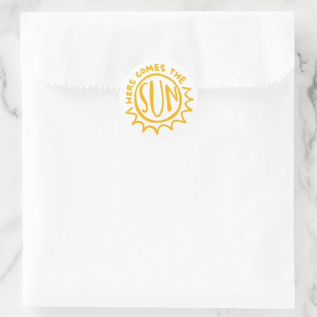 Adesivo Aqui vem o sol (Bolsa)