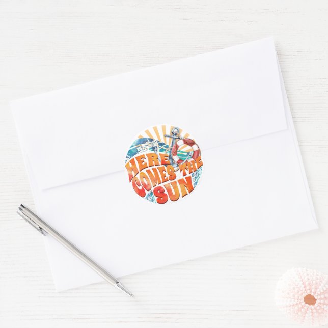 Adesivo Aqui Vem O Sol (Envelope)