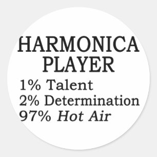 Adesivo Ar quente do jogador da harmônica