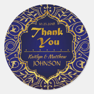 Adesivo Arabe Noites Bollywood Obrigado etiquetar