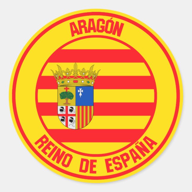 Adesivo Aragón Round Emblem (Frente)