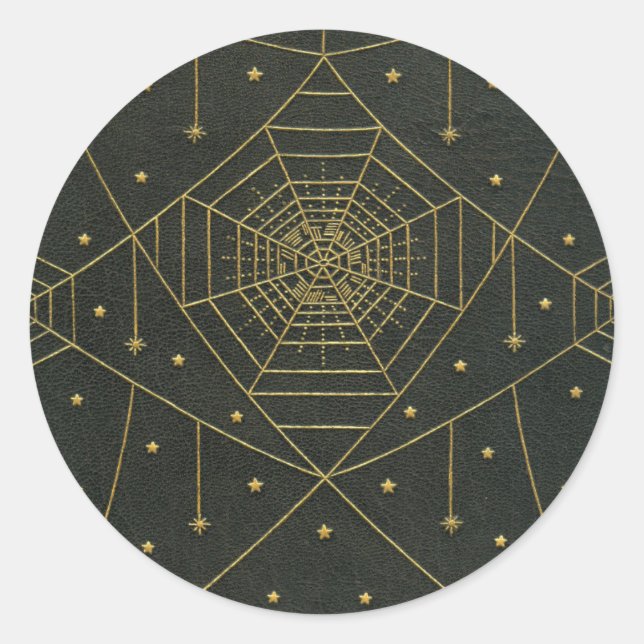 Adesivo Aranha-aranha-aranha-estrela-do-mar-preto-ouro-vel (Frente)