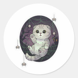 Adesivo Aranha-Aranha Dobrada - Dobra escocesa Cuja Gato É