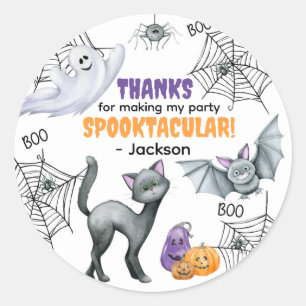 Adesivo Aranha de Teia e Fantasmas Halloween
