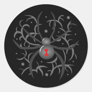 Adesivo Aranha de Viúva Negra