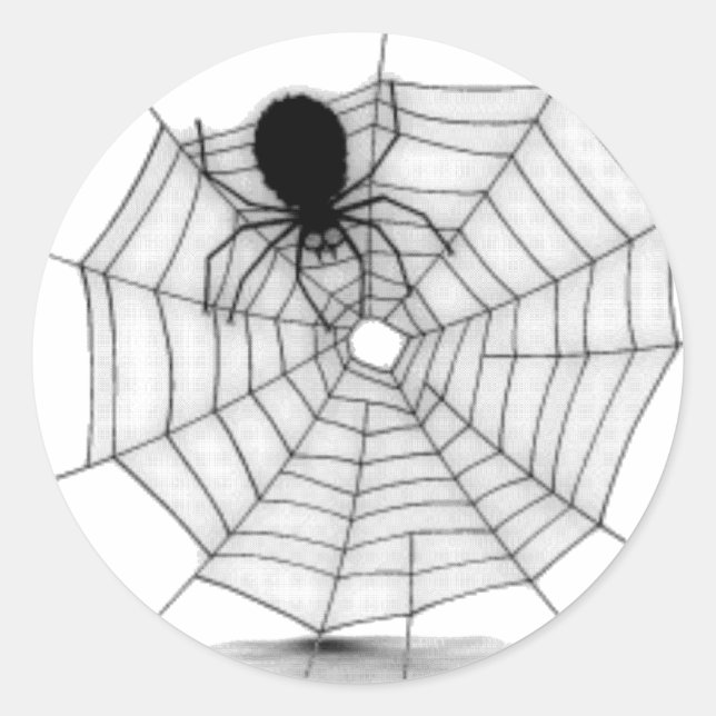 Adesivo Aranha em sua Web (Frente)