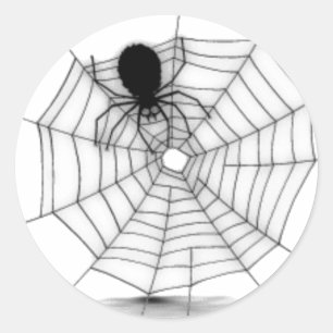 Adesivo Aranha em sua Web