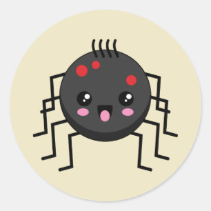 Adesivo Aranha Kawaii Cute