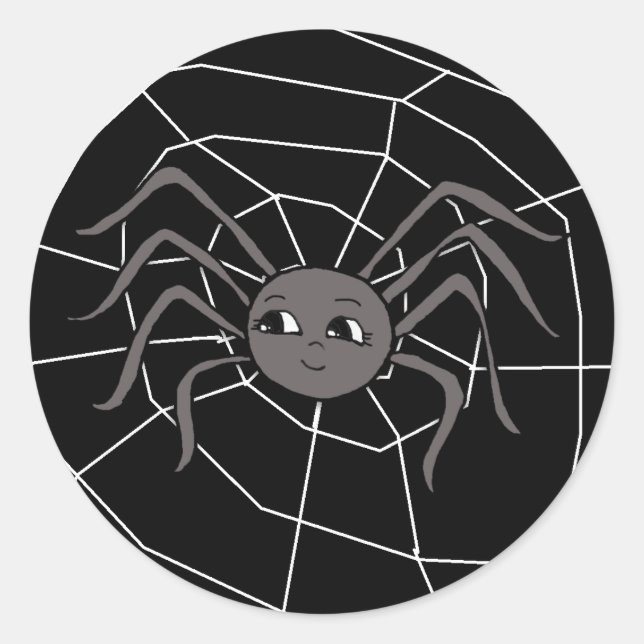 Adesivo Aranha no Dia das Bruxas na Web (Frente)