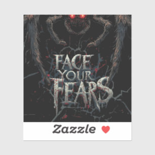 Adesivo Aranha-Pesadela - Ilustração do Horror Escuro