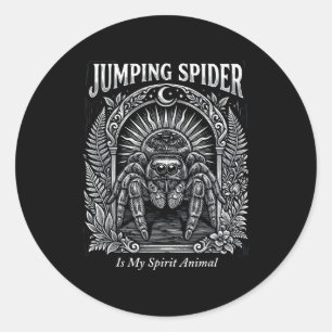 Adesivo Aranha saltadora é animal espiritual aracnídeo mís