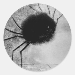 Adesivo Aranha sorridente por Odilon Redon, Vintage Hallow