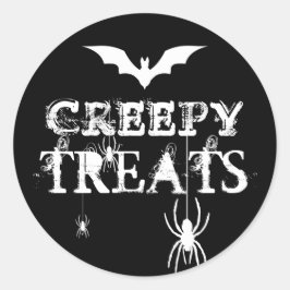 Adesivo Aranhas de Morcegos Negras e Brancos do Halloween