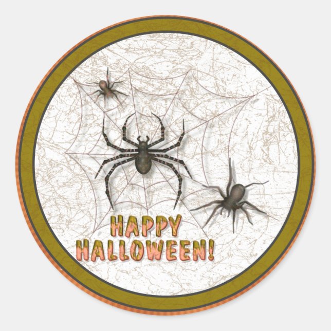 Adesivo Aranhas Halloween (Frente)