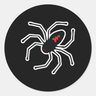 Adesivo aranhas viúva-negra
